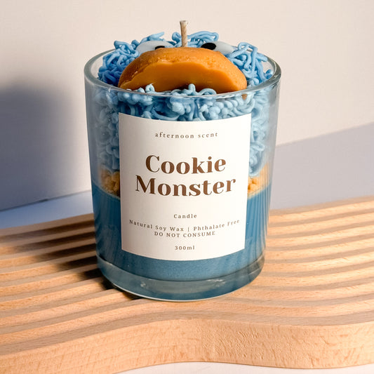 Cookie Monster Candle.